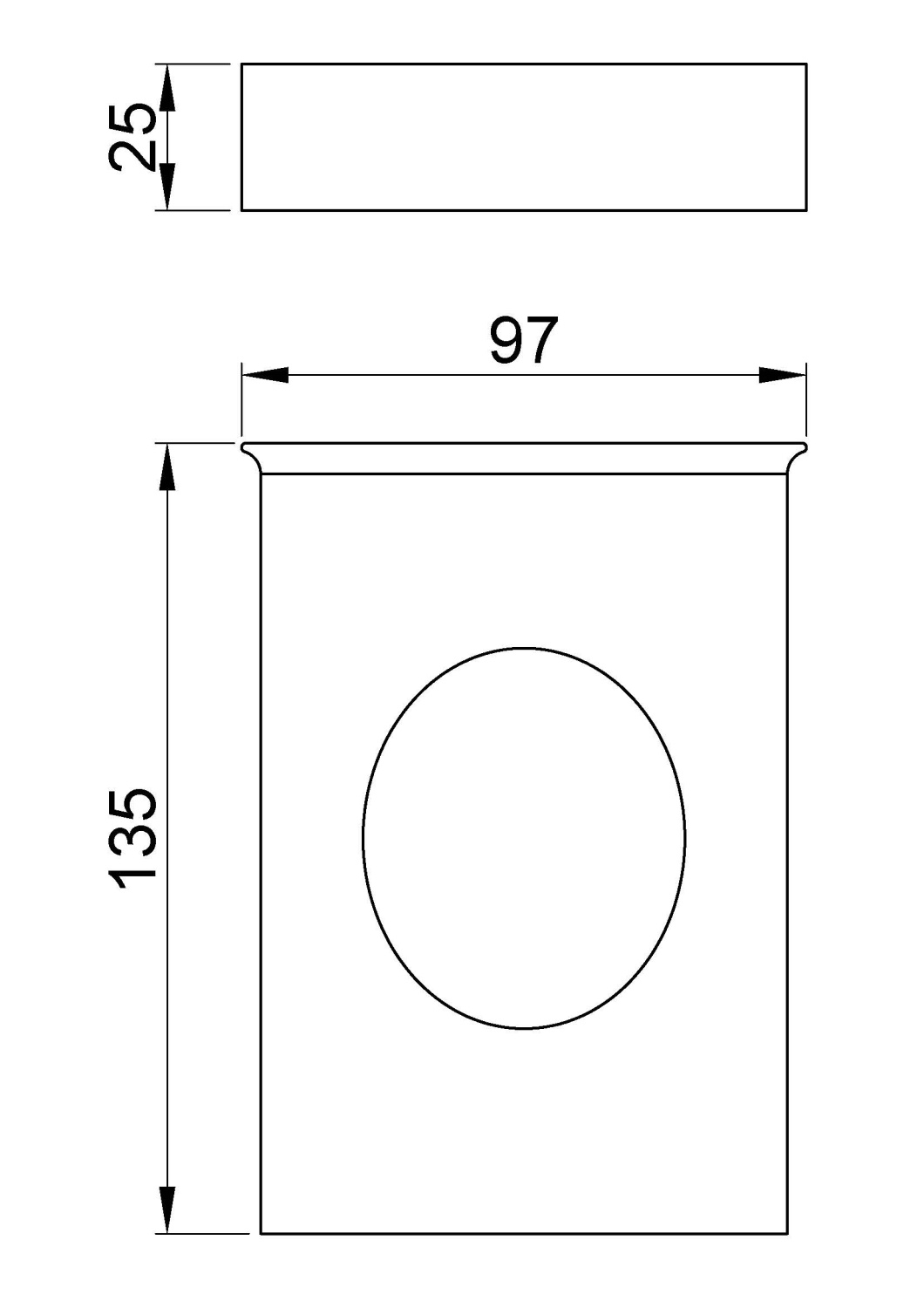 Nofer Диспенсер гигиенических пакетов, подвесной, цвет: нержавеющая сталь брашированная 04050.S