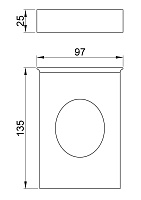 Nofer Диспенсер гигиенических пакетов, подвесной, цвет: нержавеющая сталь брашированная 04050.S
