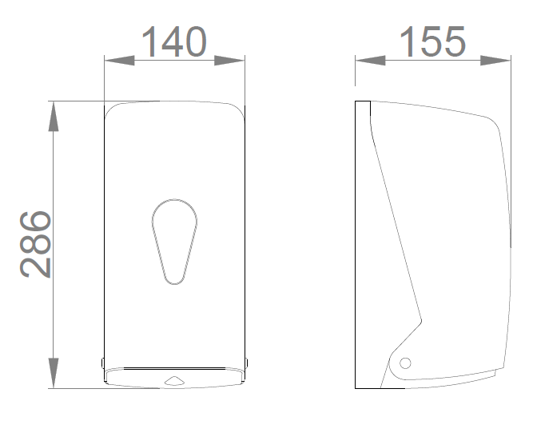 Nofer Диспенсер бумажных полотенец, подвесной, цвет: белый 04108.Mini.W