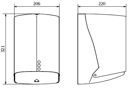 Nofer Диспенсер бумажных полотенец, подвесной, цвет: белый 04112.W