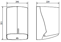 Nofer Диспенсер бумажных полотенец, подвесной, цвет: белый 04112.W
