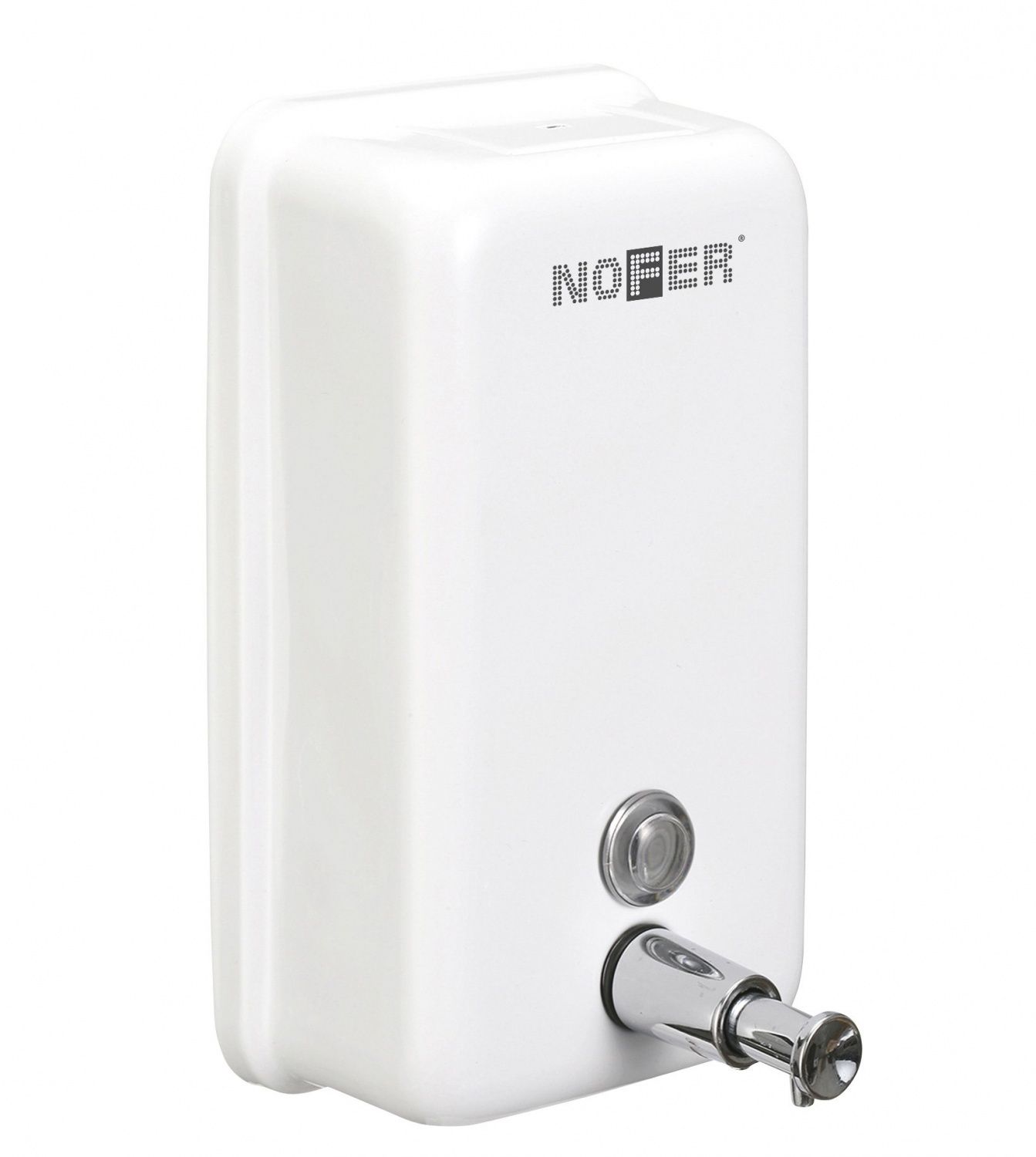 Nofer Дозатор для жидкого мыла, подвесной, цвет: белый 03001.W