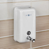 Nofer Дозатор для жидкого мыла, подвесной, цвет: белый 03001.W