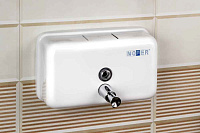 Nofer Дозатор для жидкого мыла, подвесной, цвет: белый 03002.W