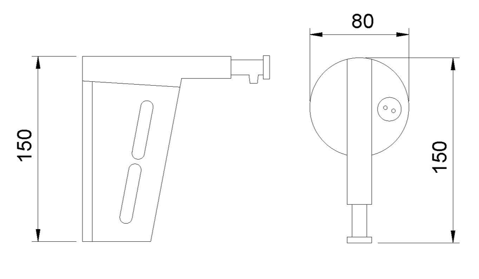 Nofer Дозатор для жидкого мыла, подвесной, цвет: хром 03003.B