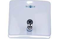 Nofer Дозатор для жидкого мыла, подвесной, цвет: белый 03004.W