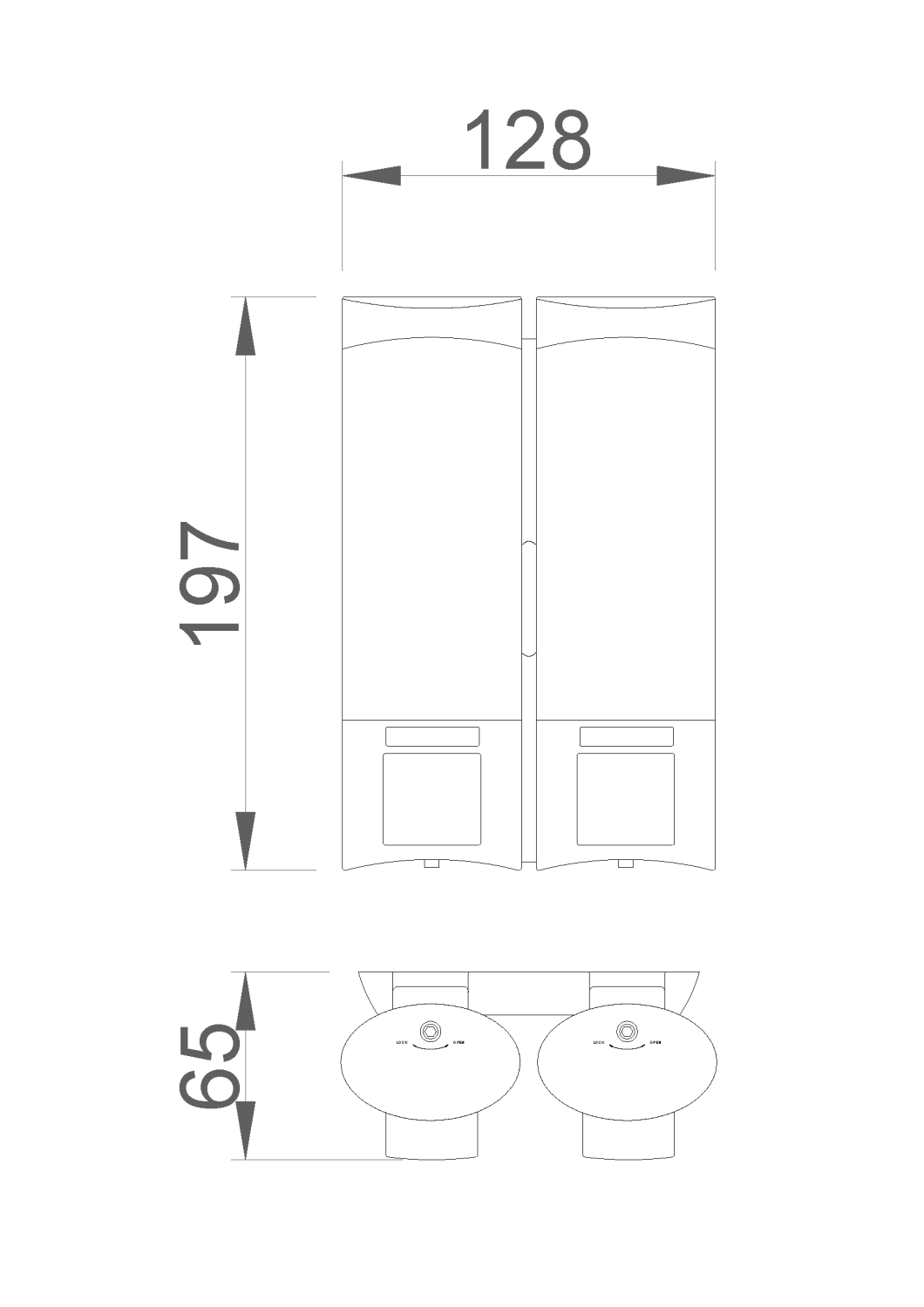 Nofer Дозатор для жидкого мыла, подвесной, цвет: хром 03032.T