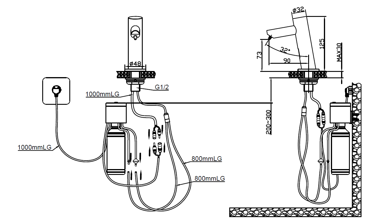 Nofer Дозатор для жидкого мыла сенсорный, встраиваемый, цвет: хром 03113.B
