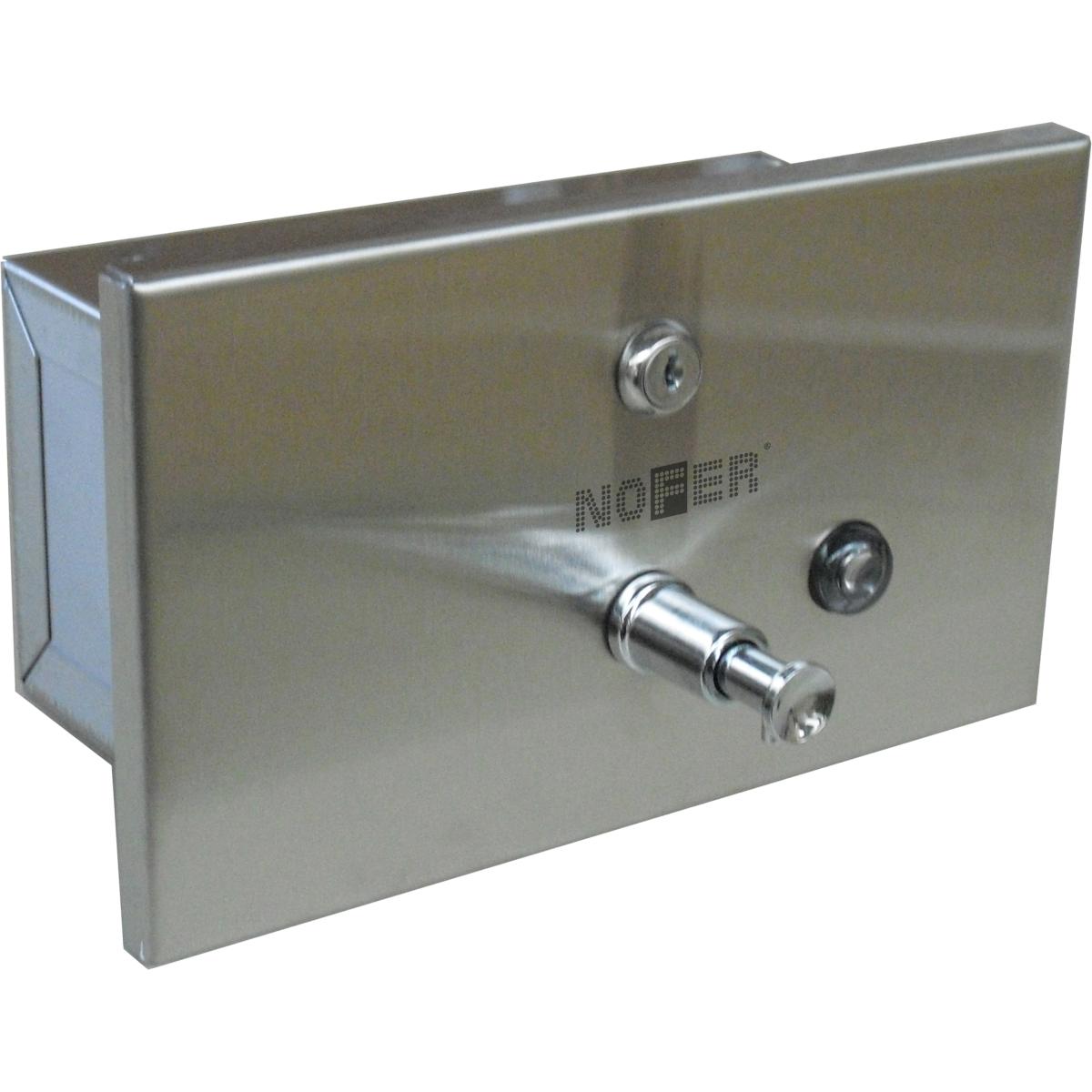 Nofer Дозатор для жидкого мыла, встраиваемый, цвет: нержавеющая сталь 03202.S
