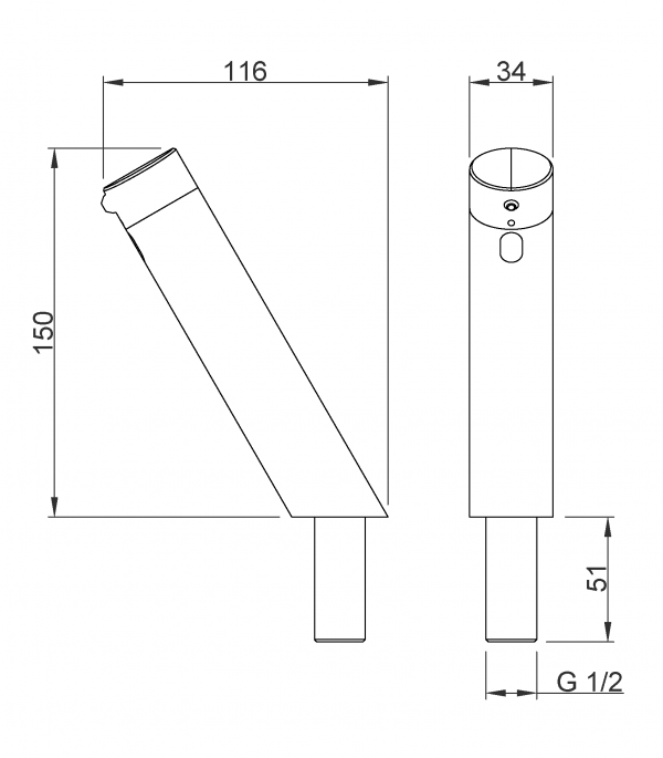 Nofer Дозатор для жидкого мыла сенсорный, встраиваемый, цвет: хром 03312.B