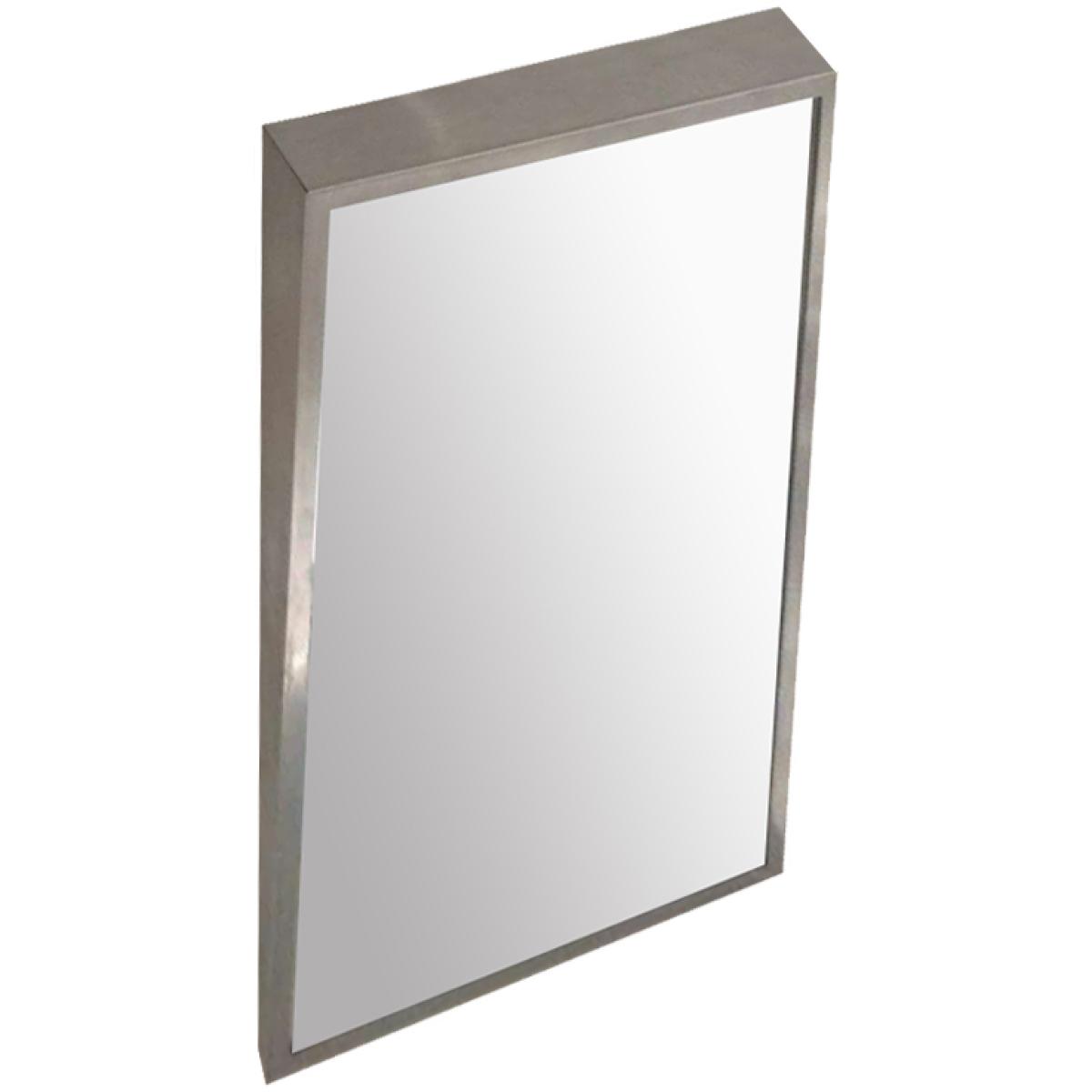 Nofer Зеркало подвесное 61x91,7h см, наклонное, без регул., цвет: нержавеющая сталь брашированная 08053.S