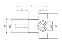 Nofer Узел смешивания, цвет: хром 07017.B