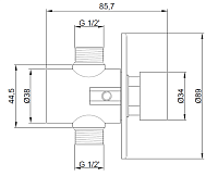 Nofer Кран для раковины нажимной, цвет: хром 07570.N