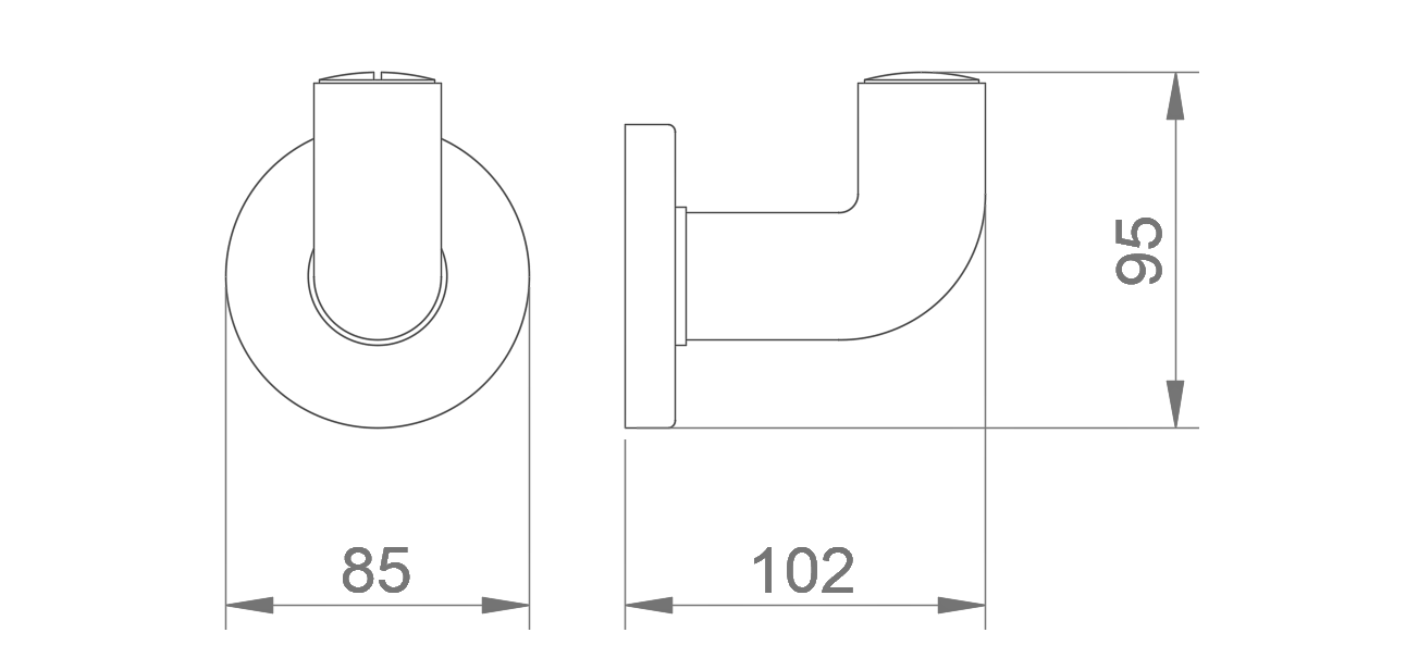 Nofer Nylon Крючок для полотенец, подвесной, цвет: белый 15071.NBA