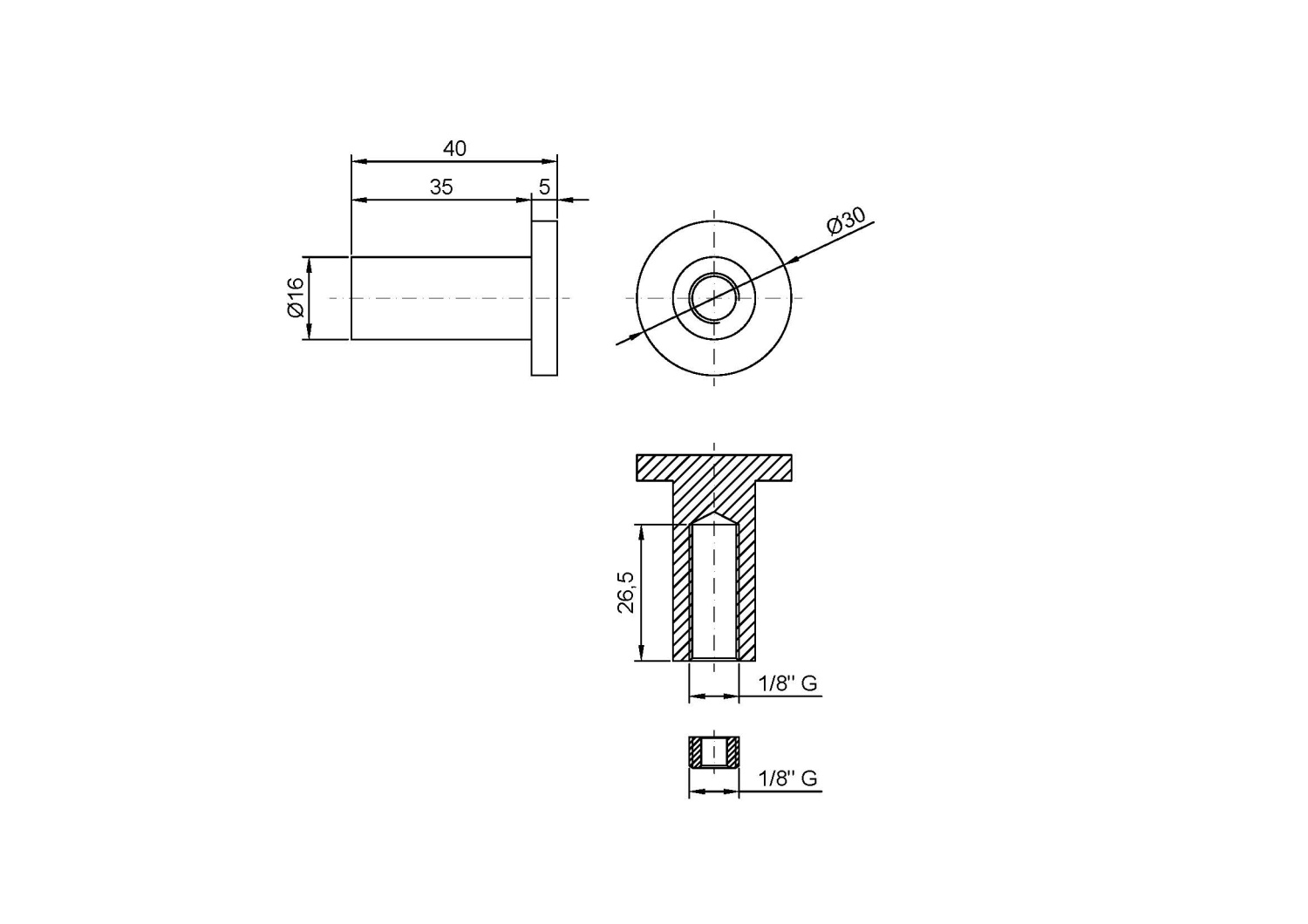 Nofer Siena Крючок для полотенец, подвесной, цвет: хром 16363.B