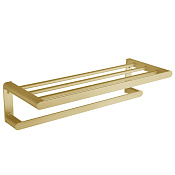 Nofer Capri Полка для полотенец 60x22 см, подвесная, цвет: золото брашированное 16223.G