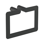 Nofer Verona Полотенцедержатель 22,5 см, подвесной, цвет: черный матовый 16880.N