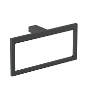 Nofer Corinto Полотенцедержатель 22 см, подвесной, цвет: черный матовый 16930.N