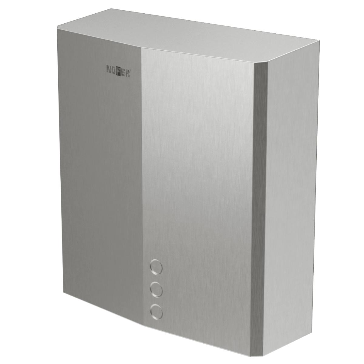 Nofer Thin evo Сушилка для рук сенсорная, подвесная, 27,6x10x29,8h см, цвет: нержавеющая сталь браш. 01610.S