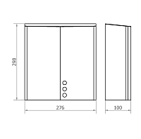 Nofer Thin evo Сушилка для рук сенсорная, подвесная, 27,6x10x29,8h см, цвет: нержавеющая сталь браш. 01610.S
