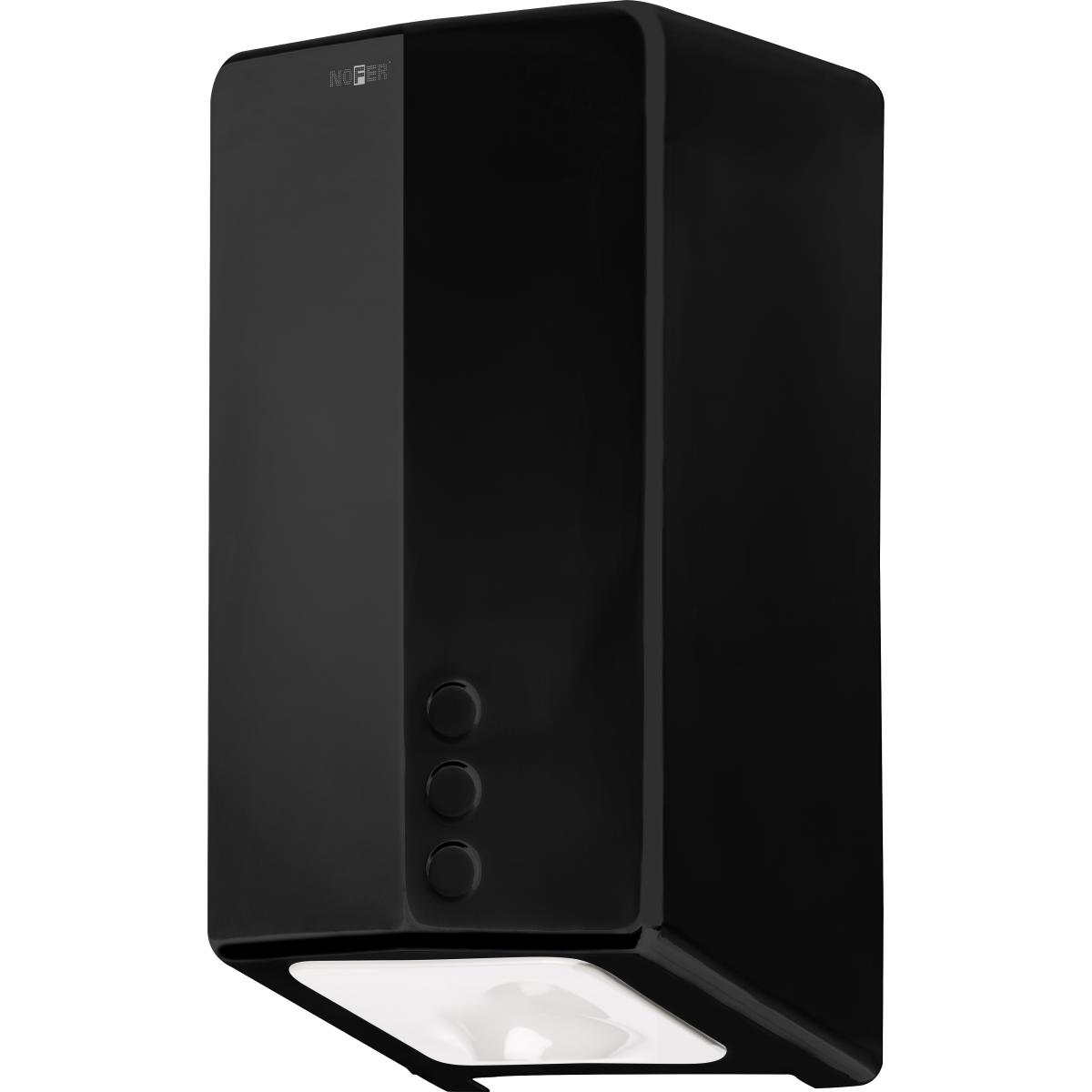 Nofer Fuga evo Сушилка для рук сенсорная, подвесная, 16,4x15,1x32,7h см, цвет: черный 01831.N