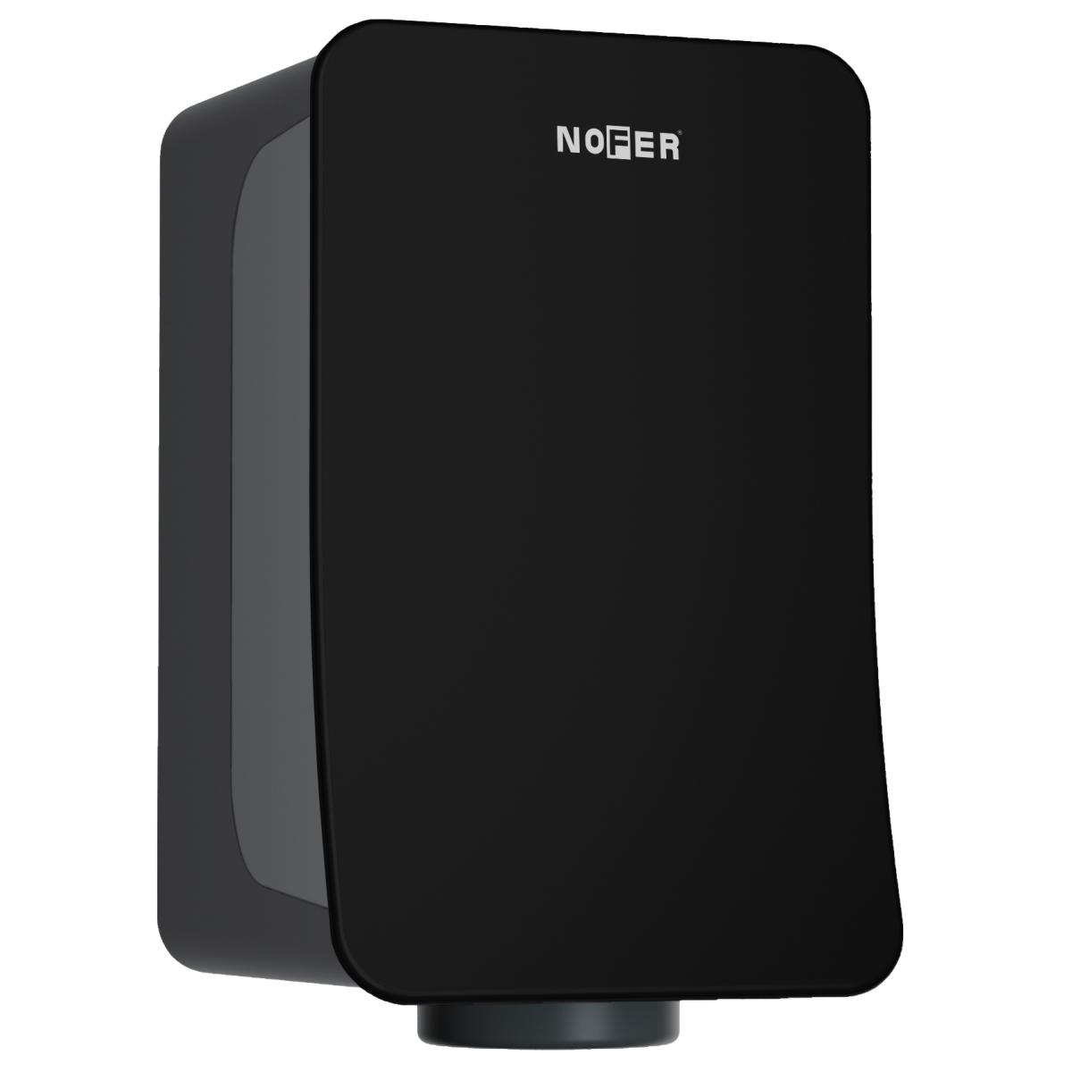 Nofer Fusion Сушилка для рук сенсорная, подвесная, 16,4x17,7x27,7h см, цвет: черный матовый 01871.N
