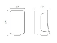 Nofer Fusion Сушилка для рук сенсорная, подвесная, 16,4x17,7x27,7h см, цвет: желтый 01871.YL
