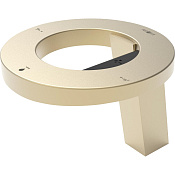 Nofer Смеситель для раковины с функцией сушки рук и дозатором жидкого мыла, цвет: золото брашир. 01901.GD