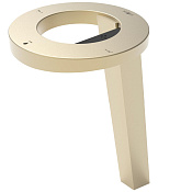 Nofer Смеситель для раковины с функцией сушки рук и дозатором жидкого мыла, цвет: золото брашир. 01902.GD