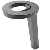 Nofer Смеситель для раковины с функцией сушки рук и дозатором жидкого мыла, цвет: черный матовый 01902.N