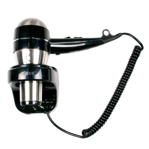 Nofer Hotel Line Фен с держателем, цвет: нержавеющая сталь 02058.S