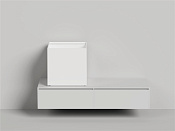 Salini Armonia Square Top 03 Раковина чаша 45х45х45h см, без перелива, цвет: белый глянцевый 130513TG