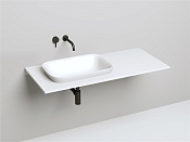 Salini Marea 02 Раковина полувстраиваемая 59,8х39,8x16.5h см, без перелива, цвет: RAL глянцевый 1802102G