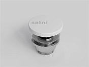 Salini D 506 Донный клапан для раковины из S-Stone, Click-Clack универсальный цвет: белый матовый 162305M