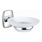 Wonzon & Woghand Porto Мыльница со стеклянной чашей, цвет: хром глянцевый WW-1201