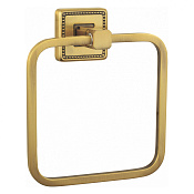 Wonzon & Woghand Roma Полотенцедержатель 15 см, подвесной, цвет: бронза брашированная WW-7213