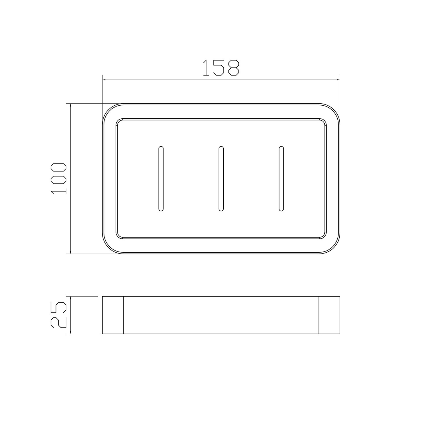 Wonzon & Woghand Carbon Мыльница монолитная, подвесная, цвет: черный матовый WW-7732