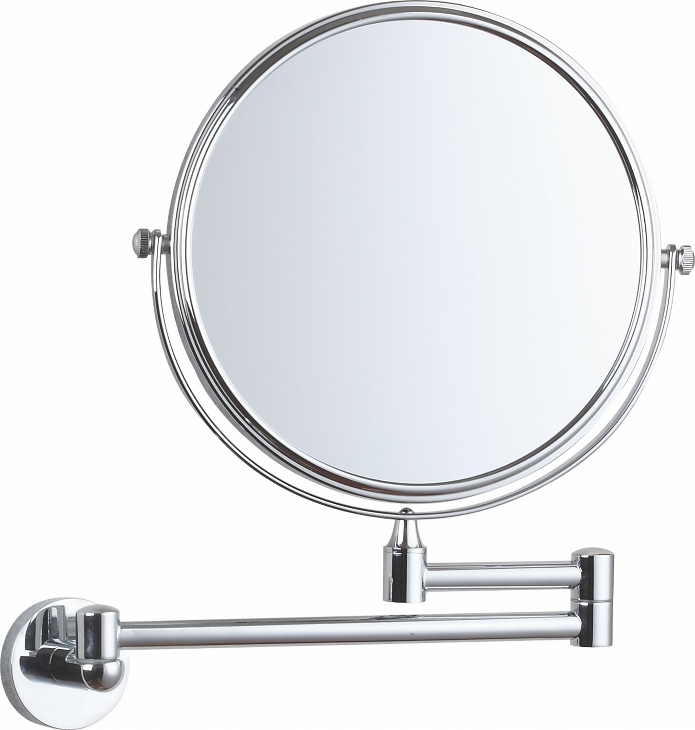Wonzon & Woghand Easy Косметические зеркала подвесное, телескопическое, цвет: хром глянец WW-8158