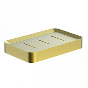 Wonzon & Woghand Lotte Мыльница монолитная, подвесная, цвет: брашированное золото WW-8324-BG