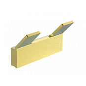 Wonzon & Woghand Lotte Крючок для ванной, двойной, подвесной, цвет: брашированное золото WW-8325-BG