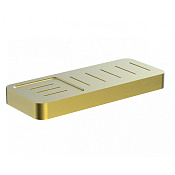 Wonzon & Woghand Lotte Мыльница монолитная, подвесная, цвет: брашированное золото WW-8332-BG