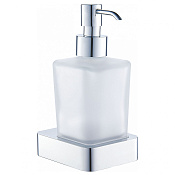 Wonzon & Woghand Lotte Дозатор для жидкого мыла, подвесной, стеклянная колба, цвет: хром глянцевый WW-8333