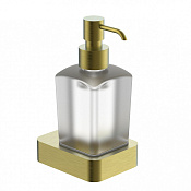 Wonzon & Woghand Lotte Дозатор для жидкого мыла, подвесной, стеклянная колба, цвет: брашир золото WW-8333-BG