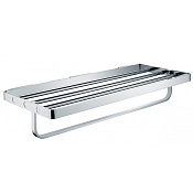Wonzon & Woghand Lotte Полка для полотенец 60х21 см, подвесная, цвет: хром глянцевый WW-8381A