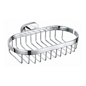 Wonzon & Woghand First Мыльница с латунной решеткой, подвесная, цвет: хром глянцевый WW-8424