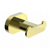 Wonzon & Woghand First Крючок для ванной, двойной, подвесной, цвет: золото глянцевое WW-8425-LG