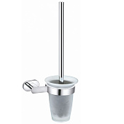 Wonzon & Woghand First Ершик для унитаза подвесной со стеклянной колбой, цвет: хром глянцевый WW-8429