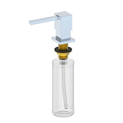 Wonzon & Woghand Дозатор для жидкого мыла, встраиваемый, пластиковая колба, цвет: хром глянцевый WW-88SD01-CR