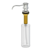 Wonzon & Woghand Дозатор для жидкого мыла, встраиваемый, пластиковая колба, цвет: брашир. никель WW-88SD03-BN