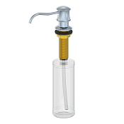 Wonzon & Woghand Дозатор для жидкого мыла, встраиваемый, пластиковая колба, цвет: хром глянцевый WW-88SD03-CR